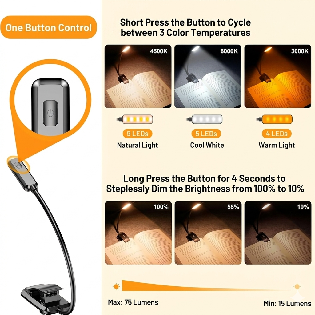 Eye-Friendly LED Reading Light